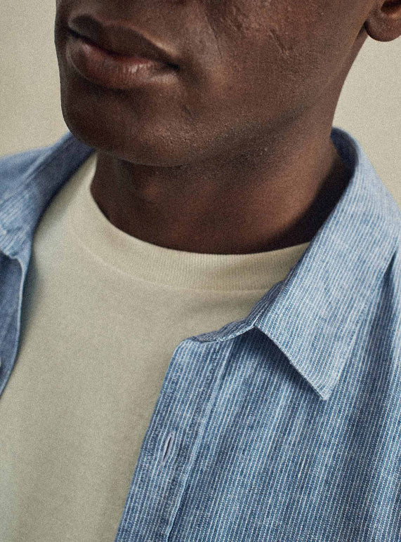Balibaris - Chemise Brett Abysse/White