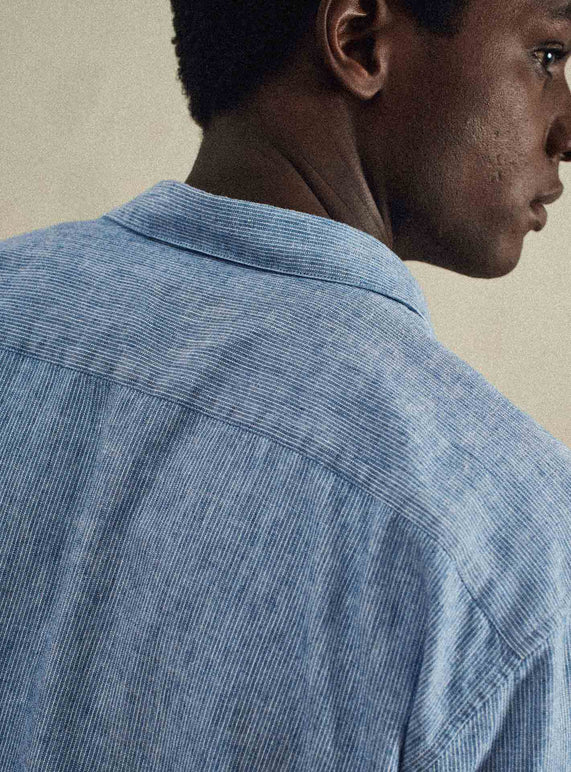 Balibaris - Chemise Brett Abysse/White