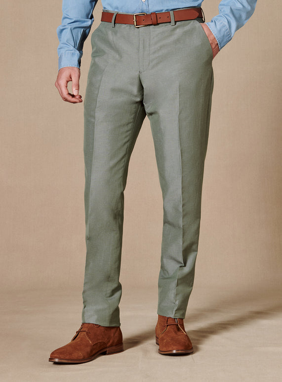 Balibaris - Pantalon de Costume Gekko Amande