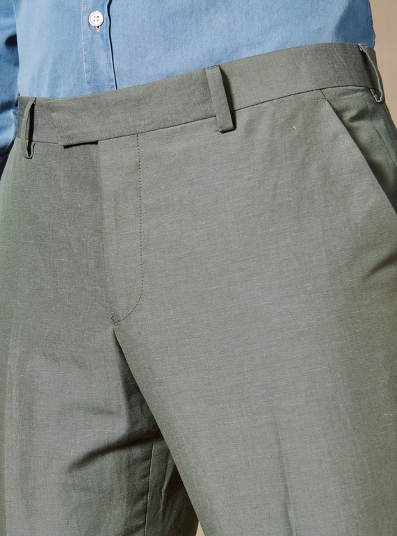 Balibaris - Pantalon de Costume Gekko Amande