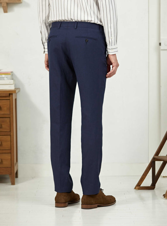Balibaris - Pantalon de costume Taylor Marine